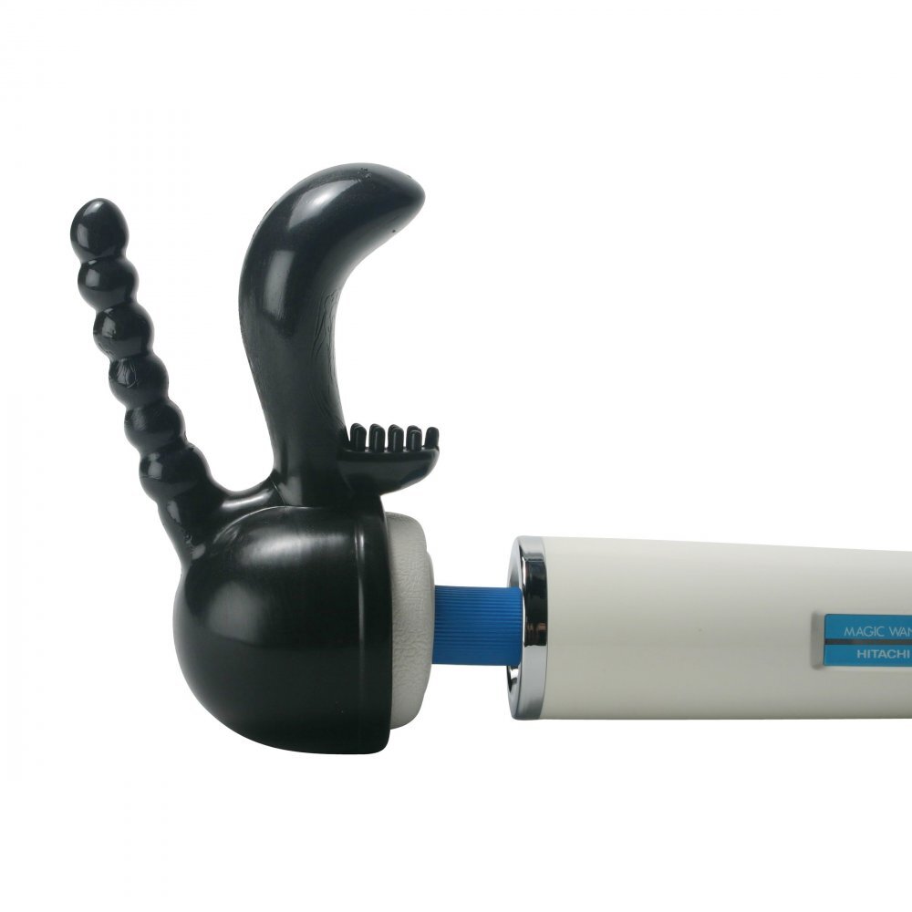XR Triple Pleaser Wand Attachment Black