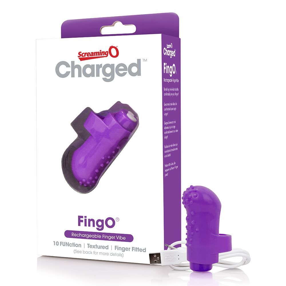 Screaming O Charged FingO Purple Mini Vibrator